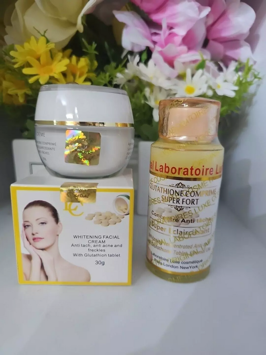 AUTHENTIC Glutathion Comprime Super Fort Face Cream And Serum 💯 satisfaction.