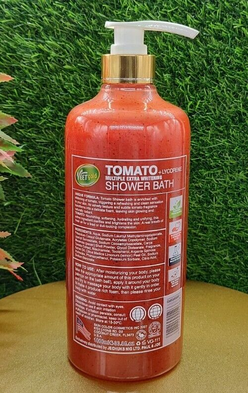 Veet Gold Tomato + Lycopene Multiple extra whitening & glow Shower Bath spf 30