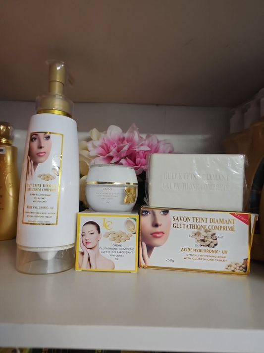 3in 1 Glutathion comprime Lotion 500ml, face cream ,bar