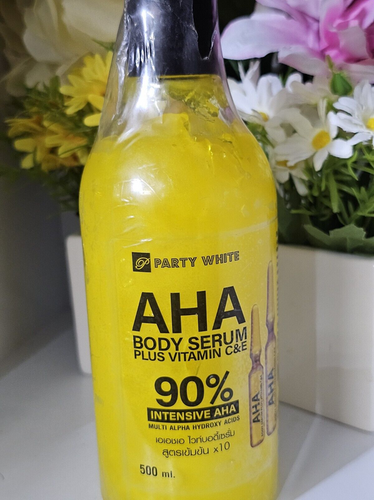 1 x Party White AHA Speed White Body Skin Glow & Anti-aging Serum/500 ML