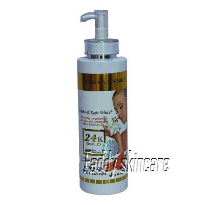 3in1 24 K Gold Glutathione & Kojic White Whitening Body Milk & Soap