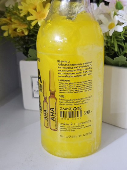 1 x Party White AHA Speed White Body Skin Glow & Anti-aging Serum/500 ML