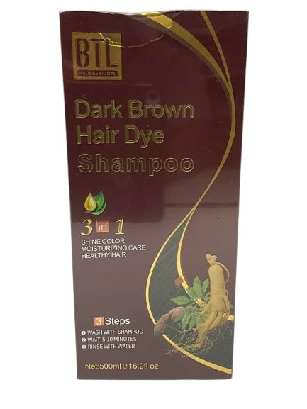BTL Professional Dark Brown Hair Dye shampoo