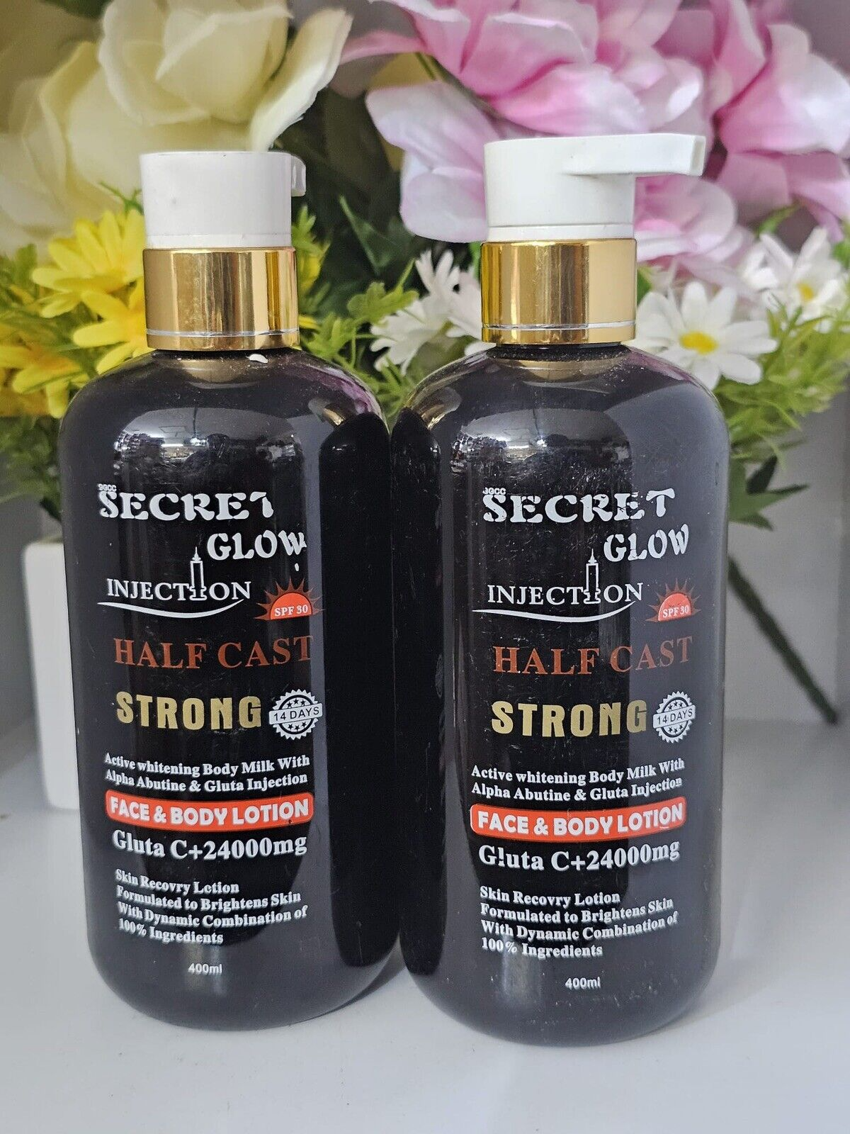 2x Secret Glow h.c Face & Body Lotion 400ml