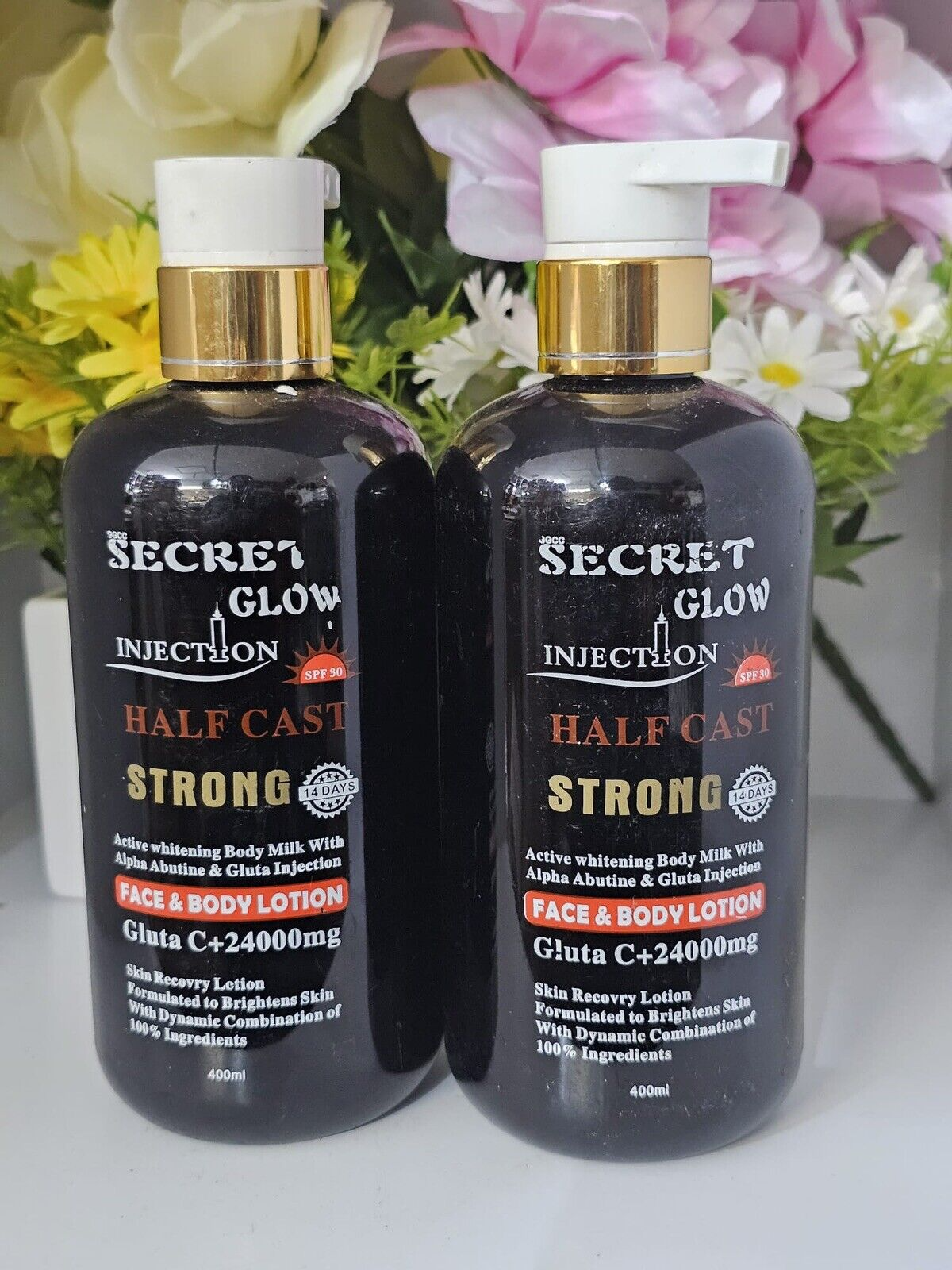2x Secret Glow h.c Face & Body Lotion 400ml