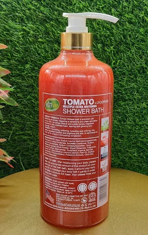 Veet Gold Tomato + Lycopene Multiple extra whitening & glow Shower Bath spf 30