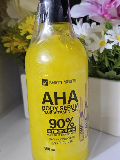 1 x Party White AHA Speed White Body Skin Glow & Anti-aging Serum/500 ML