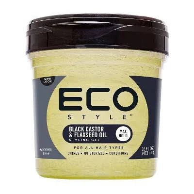 Eco Style Black Castor Flaxseed Oil Styling Gel