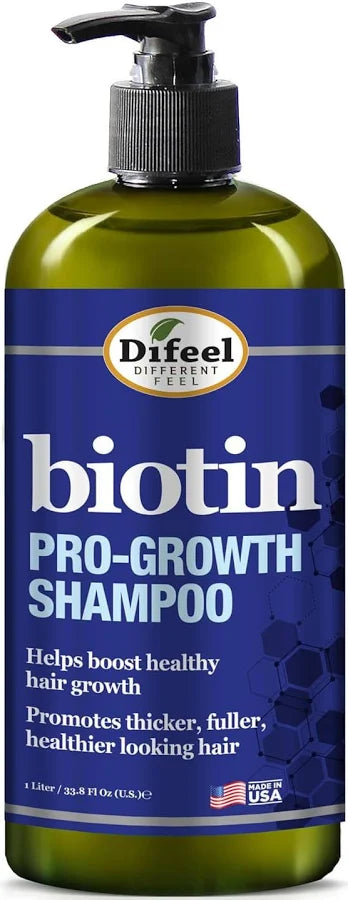 Difeel Pro-growth Biotin Shampoo 33.8 Oz.